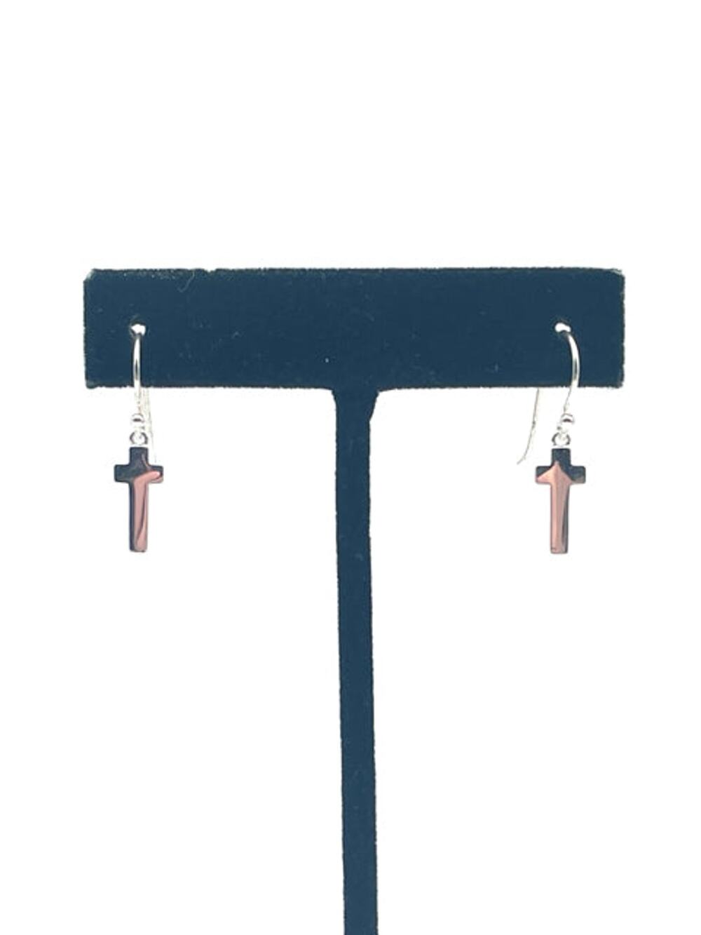 Silpada Designs Silver Drop Cross Sterling Silver Jewelry Earrings